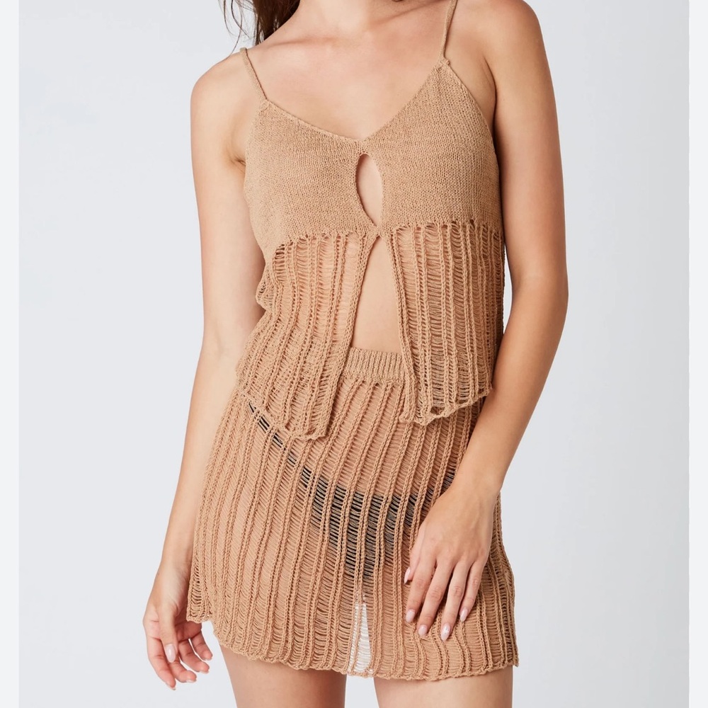 Cotton Candy La Tan Knit Cover up